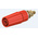 Staubli Red Female Banana Socket, 4 mm Connector, Bolt Termination, 32A, 600V, Gold Plating