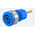 Staubli Blue Female Banana Socket, 4 mm Connector, 24A, 1000V, Gold Plating