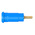 Staubli Blue Female Banana Socket, 2mm Connector, Press Fit Termination, 10A, 600V, Gold Plating
