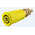 Staubli Yellow Female Banana Socket, 4 mm Connector, Press Fit Termination, 24A, 1000V, Gold Plating