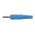 Schutzinger Blue Male Banana Plug, 4 mm Connector, Screw Termination, 32A, 33 V ac, 70V dc, Nickel Plating