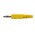 Schutzinger Yellow Male Banana Plug, 4 mm Connector, Screw Termination, 32A, 33 V ac, 70V dc, Nickel Plating