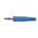 Schutzinger Blue Male Banana Plug, 4 mm Connector, Screw Termination, 32A, 33 V ac, 70V dc, Nickel Plating