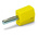 Wago Yellow Male Banana Plug, 4 mm Connector, Cage Clamp Termination, 20A, 42V, Nickel Plating