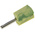 Wago Green/Yellow Male Banana Plug, 4 mm Connector, Cage Clamp Termination, 20A, 42V, Nickel Plating