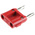 Fluke Red Male Banana Plug, Screw Termination, 15A, 5000V, Nickel Plating
