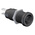 Staubli Black Female Banana Socket, 4 mm Connector, Tab Termination, 20A, 1000V, Nickel Plating