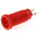 Staubli Red Female Banana Socket, 4 mm Connector, Tab Termination, 20A, 1000V, Nickel Plating