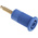 Staubli Blue Female Banana Socket, 4 mm Connector, Solder Termination, 32A, 1000V, Gold Plating
