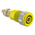 Staubli Yellow Female Banana Socket, 4 mm Connector, Solder Termination, 32A, 1000V, Gold Plating