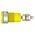 Staubli Yellow Female Banana Socket, 4 mm Connector, Solder Termination, 32A, 1000V, Gold Plating