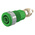 Staubli Green Female Banana Socket, 4 mm Connector, Solder Termination, 32A, 1000V, Gold Plating