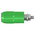 Staubli Green Female Banana Socket, 4 mm Connector, Bolt Termination, 20A, 1000V, Nickel Plating