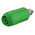 Staubli Green Female Banana Socket, 4 mm Connector, Bolt Termination, 20A, 1000V, Nickel Plating