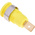 Staubli Yellow Female Banana Socket, 4 mm Connector, Tab Termination, 32A, 1000V, Gold Plating