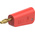 Staubli Red Plug Test Plug, Screw Termination, 32A, 30V ac, Gold Plating