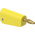 Staubli Yellow Plug Test Plug, Screw Termination, 32A, 30V ac, Gold Plating