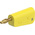 Staubli Yellow Plug Test Plug, Screw Termination, 32A, 30V ac, Gold Plating