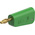 Staubli Green Plug Test Plug, Screw Termination, 32A, 30V ac, Gold Plating