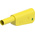 Staubli Green/Yellow Plug Test Plug, Solder Termination, 32A, 1kV, Gold Plating