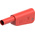 Staubli Red Plug Test Plug, Solder Termination, 32A, 1kV, Gold Plating