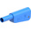 Staubli Blue Plug Test Plug, Solder Termination, 32A, 1kV, Gold Plating