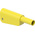 Staubli Yellow Plug Test Plug, Solder Termination, 32A, 1kV, Gold Plating