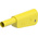 Staubli Yellow Plug Test Plug, Solder Termination, 32A, 1kV, Gold Plating