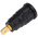 Hirschmann Test & Measurement Black Female Banana Socket, 4 mm Connector, 24A, 1000V ac/dc, Gold Plating