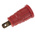 Hirschmann Test & Measurement Red Female Banana Socket, 4 mm Connector, 24A, 1000V ac/dc, Gold Plating