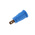 Hirschmann Test & Measurement Blue Female Banana Socket, 4 mm Connector, 24A, 1000V ac/dc, Gold Plating