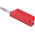Hirschmann Test & Measurement Red Male Banana Plug, 4 mm Connector, Screw Termination, 16A, 60V dc, Nickel Plating