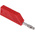Hirschmann Test & Measurement Red Male Banana Plug, 4 mm Connector, Screw Termination, 16A, 60V dc, Nickel Plating