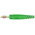 Staubli Green Male Banana Plug, 4 mm Connector, Screw Termination, 32A, 30 V, 60V dc, Nickel Plating
