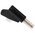 Radiall Black Male Banana Plug, 4 mm Connector, 30A, 750V ac, Nickel, Tin Plating