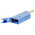Hirschmann Test & Measurement Blue Male Banana Plug, 4 mm Connector, Screw Termination, 24A, 60V dc, Nickel Plating