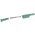 Hirschmann Test & Measurement Green Male Banana Plug, 4 mm Connector, Screw Termination, Nickel Plating