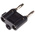 Mueller Electric Black Male Banana Plug, 15A, Nickel Plating
