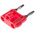 Mueller Electric Red Male Banana Plug, 15A, Nickel Plating