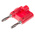 Mueller Electric Red Male Banana Plug, 15A, Nickel Plating