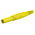 Staubli Yellow Male Banana Plug, 4 mm Connector, Screw Termination, 32A, 1000V, Nickel Plating