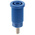 Schutzinger Blue Female Banana Socket, 4 mm Connector, Screw Termination, 32A, 1000V, Nickel Plating