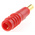 Staubli Red Male Test Plug, 2mm Connector, Solder Termination, 10A, 30 V, 60V dc, Gold Plating