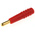Staubli Red Male Test Plug, 2mm Connector, Solder Termination, 10A, 30 V, 60V dc, Gold Plating