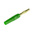 Staubli Green Male Banana Plug, 2mm Connector, Solder Termination, 10A, 30 V, 60V dc, Gold Plating