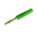 Staubli Green Male Banana Plug, 2mm Connector, Solder Termination, 10A, 30 V, 60V dc, Gold Plating