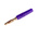 Staubli Violet Male Banana Plug, 2mm Connector, Solder Termination, 10A, 30 V, 60V dc, Gold Plating