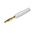 Staubli White Male Banana Plug, 2mm Connector, Solder Termination, 10A, 30 V, 60V dc, Gold Plating