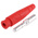 Staubli Red Male Test Plug, 6 mm Connector, Crimp Termination, 80A, 600V, Silver Plating