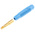 Hirschmann Test & Measurement Blue Female Banana Socket, 4 mm Connector, Solder Termination, 16A, 30 V ac, 60V dc, Gold